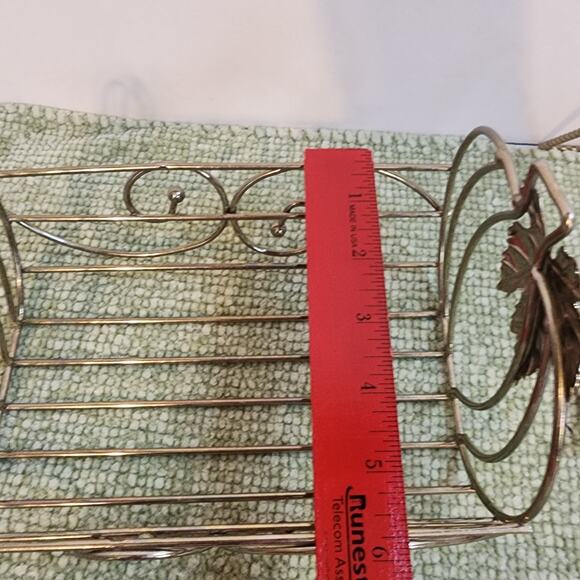 Metal Pumpkin Wire Basket Fall Harvest Table Centerpiece Holder 7x7x6 - Picture 2 of 7